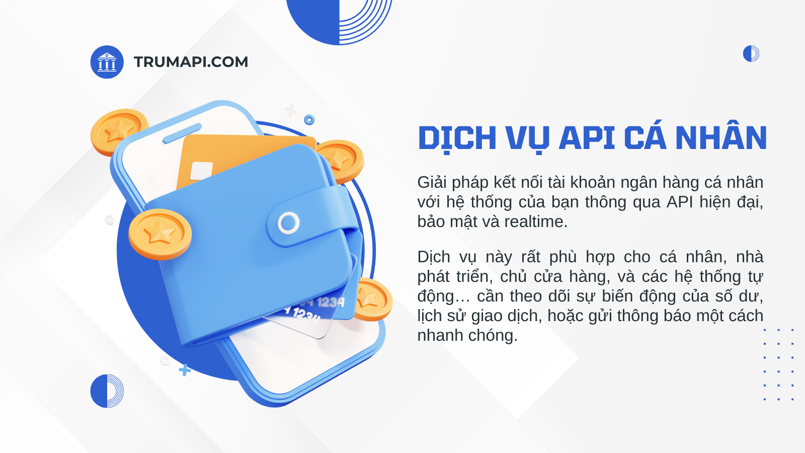 TRUMAPI.COM - API Ngân Hàng Cá Nhân Real-Time